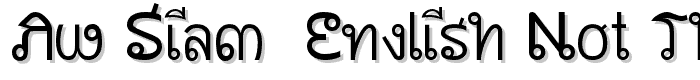 AW_Siam  English not Thai font